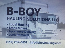Logo for B-Boy Hauling & Solutions