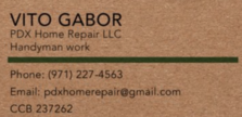 Logo for PDX Home Repair, LLC