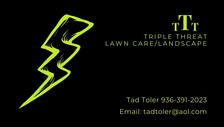 Logo for Triple Threat Lawn Care & Landscape