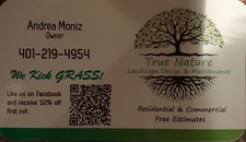 Logo for True Nature Landscaping LLC