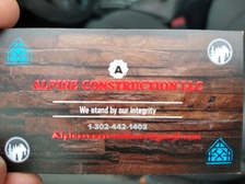 Logo for Alpine Construction LLC