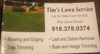 Tim's Lawn Service logo