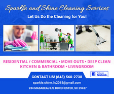 Logo for Sparkle and Shine Cleaning Services, LLC