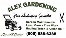 Logo for Alex Gardening