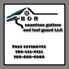 Logo for B&R Seamless Gutters and Leaf Guards LLC