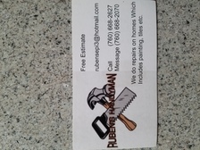 Logo for Ruben Handyman - Unlicensed Contractor