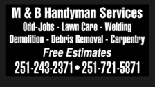 M&B handyman services - Home Facebook logo