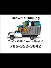 Logo for Brown's Hauling