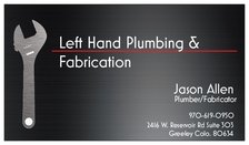 Logo for Left Hand Plumbing & Fabrication