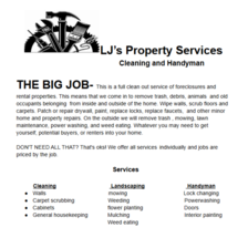 Avatar for LJ'S Property Services