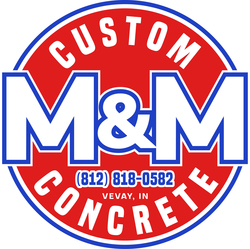 M&M Custom Concrete logo