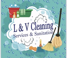 Logo for L & V Cleaning Services and Sanitation, LLC