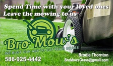 Logo for Bro Mows