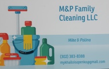 M & P Family Cleaning logo