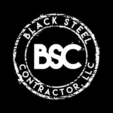 Black Steel Contractor logo