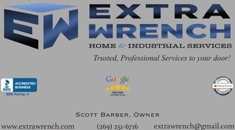 Extra Wrench Home and Industrial Services logo