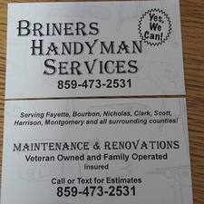 Logo for Briner's Handyman Services - Home Facebook