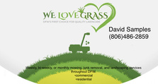 Logo for We Love Grass