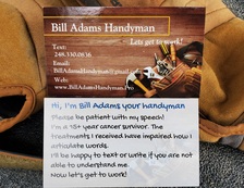 Logo for Bill Adams Handyman