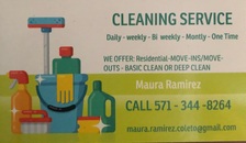 Logo for Maura Cleaning Service