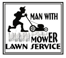 Logo for Man with Mower Lawn Services