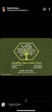 Logo for quality care lawncare and hardscaping