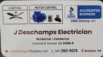 J Deschamps Electrician logo