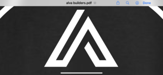 Alva Builders logo