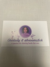 Logo for One Lady & a Broomstick LLC