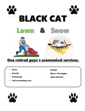 Black Cat Lawn and Snow - Landscape company - Dover, New Hampshire Facebook - 13 photos logo