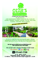 Ozzie's Landscaping Inc. logo