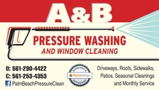 Logo for A & B Pressure Washing and Window Cleaning