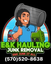 Logo for E&K Hauling Junk Removal, LLC