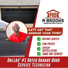 Logo for A. Brooks Garage Door Repair and Installs