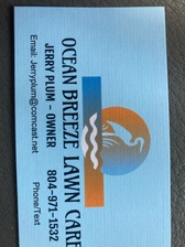 Ocean Breeze Lawn Care logo