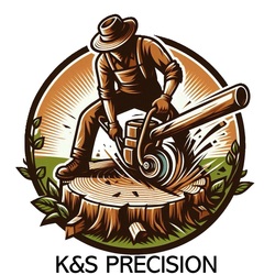 K & S Precision Stump Grinding logo