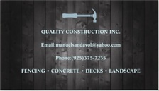 Avatar for Quality Construction - Unlicensed Contractor