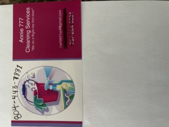 Annie 777 Cleaning Services logo