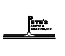 Petes Crete & Grading logo