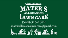 Avatar for Maters All Seasons Lawn Care