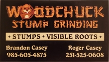 Logo for Woodchuck Stump Grinding