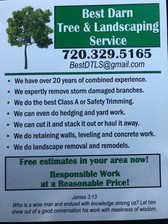 Logo for Best Darn Tree & Landscaping Service