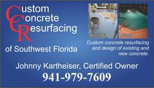 Logo for Custom Concrete Resurfacing of Southwest Florida