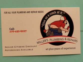 Miller's Plumbing and Repairs logo