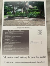 Logo for Anthony's Landscaping Service