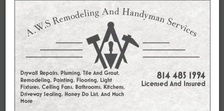 AWS Remodeling And Handyman Services logo