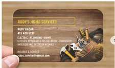 Logo for Rudy's Home Services - Unlicensed Contractor