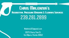 Logo for Chris Maleknia's Pressure Washing Services - Facebook