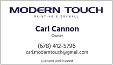 Modern Touch Painting and Drywall logo