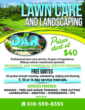 Logo for DAR Lawn Care and Landscaping
